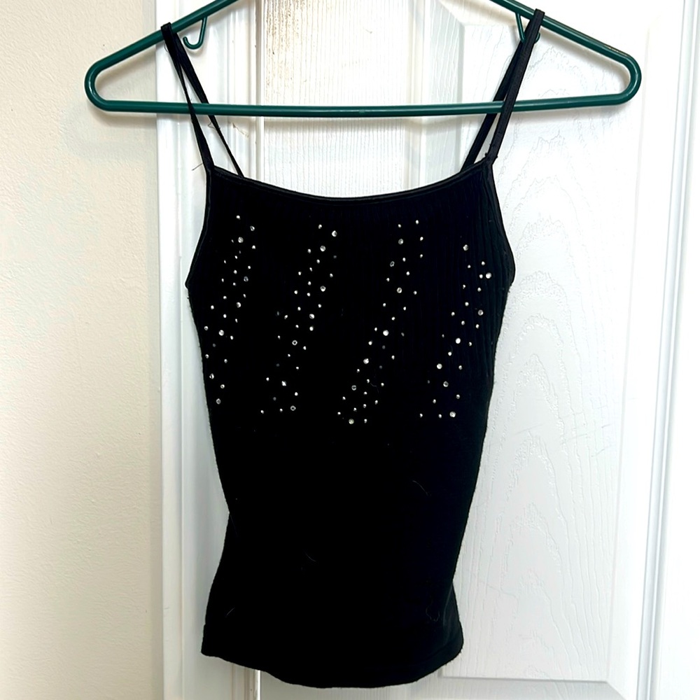 80s black tank top